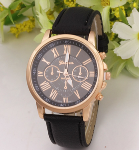 Orologio da Polso CCW 206 per Donna, Marca Geneva, Numeri Romani, Cinturino in Pelle, Movimento al Quarzo - Product Image 6