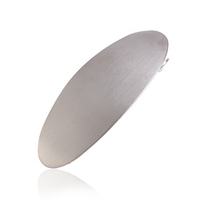 Pinza de pelo y pasador metálicos, pasadores de Primavera de estilo francés informales inteligentes, accesorios para el <span class=keywords><strong>cabello</strong></span> con Pinza de resorte ovalada cepillada dorada y plateada - Product Image 4