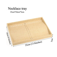 Boîte à bijoux de haute qualité, plateau de présentation pour bracelets, bagues, boucles d'oreilles, boutons, pendentifs, étui de rangement pour bijoux