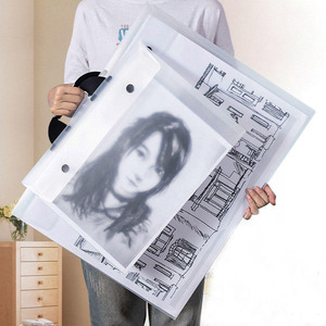 LISI A3/A2/A1 – Porte-documents portable multifonction en PP, pochette de rangement pour œuvres d'art, sac à poignée pour artistes, organisateur de fournitures artistiques - Product Image 1