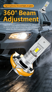 ไฟหน้า LED รุ่น Mini 130W 4500LM <span class=keywords><strong>H7</strong></span> สภาพใหม่ ไฟตัดหมอก LED สำหรับรถยนต์ สีขาว 6000K แรงดันไฟฟ้า 12V ป้องกันน้ำและฝุ่นระดับ IP68 วัสดุโลหะผสมสังกะสี - Product Image 6