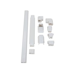 ホームエアコンACパイプカバレッジ用カバー付き高品質<span class=keywords><strong>PVC</strong></span>水平角度ケーブルダクト - Product Image 4