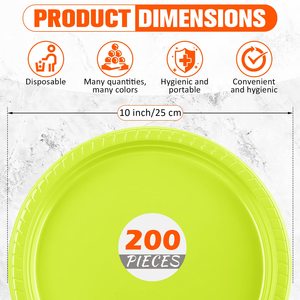 Customized Logo Round Cajas Para Cake White Plastic Dinner <strong>Plates</strong> Wedding Party <strong>Disposable</strong> <strong>Plate</strong> Set - Product Image 5