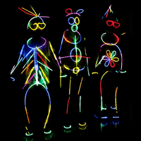Ensemble de 22 anneaux arc-en-ciel colorés, lunettes, chapeaux, bâtons lumineux dansants, cadeau de fête