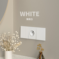 Panel de PC Delgado Ignífugo LAPU, Estándar Europeo, Interruptores y Enchufes de Pared de 1/2/3/4 Vías, 1/2 Posiciones, 250V, Blanco/Negro/Dorado/Gris, Ruso