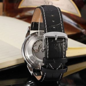 Orologio da Uomo Meccanico FORSINING 319 Marrone con Cinturino in Vera Pelle Particolare, 3 Quadranti, Fasi Lunari e Datario, Orologio da Lavoro - Product Image 6