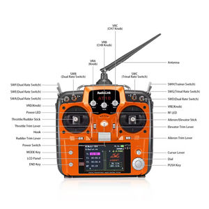 Radiolink AT10 II 2.4G 12CH Transmetteur avec R12DS Récepteur Télécommande pour <span class=keywords><strong>RC</strong></span> Hélicoptère UAV Avion FPV Racing Drone - Product Image 5