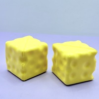Nouveau jouet anti-stress en peluche parfumée en forme de fromage, 5 cm, à rebond lent, pour presser et étirer, en PU extra doux, à partir de 14 ans