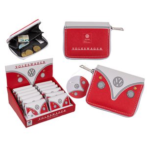 กระเป๋าสตางค์, VW T1รถบัส, สีแดง, ca. 9X11 cm, - Product Image 1