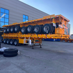 Semirremolque de Plataforma Plana de 3 Ejes para Contenedores de 20 y 40 Pies, Capacidad de Carga >30000 kg, Tamaño 12.5x2.5x1.5m, Marca Fengniao, Origen Shandong - Product Image 1