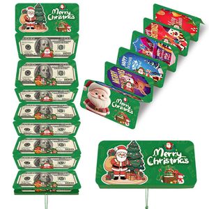 Santa Claus US Dollar 10 <strong>Card</strong> Slot Red Envelope Christmas Surprise Party Money Box - Product Image 6