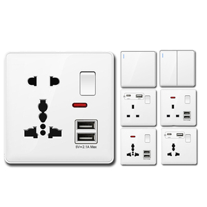 Interruptor Dimmer de Alta Calidad, 13A 250V, Unipolar, <span class=keywords><strong>3</strong></span> Vías, 1 o 2 Posiciones, Panel Blanco de PC, Estándar del Reino Unido - Product Image 2