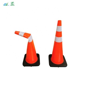 Cône de signalisation routière en PVC de 36 pouces (900 mm, 90 cm) – Produit d'avertissement routier - Product Image 3