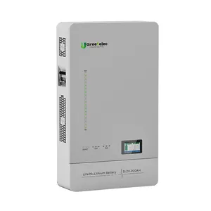 U-greenelec Power Wall Mount 5.12kwh LiFePO4 Pack mejor batería para almacenamiento de energía solar