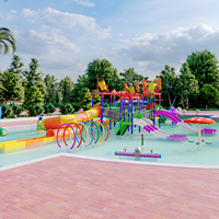 Équipement de protection contre les éclaboussures parc aquatique aire de jeux extérieure