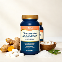 Complément alimentaire Glucosamine et Chondroïtine avec MSM et Acide Hyaluronique, 90 comprimés
