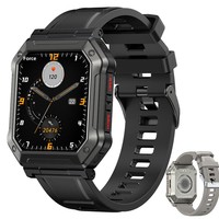 Reloj Inteligente Deportivo Unisex con Correa de Silicona, Resistente al Agua, Monitoreo de Salud, Sueño y Actividad Física