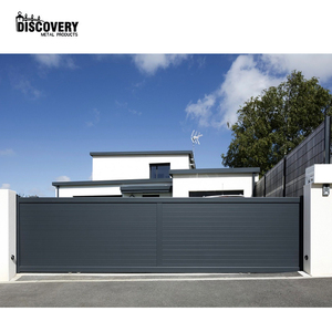 Mild Steel Louvre Aluminium Driveway Gate 14 (Bi-fold Motor - View #9