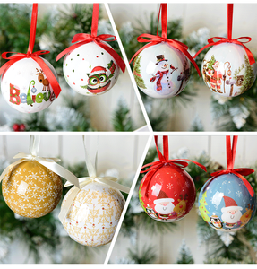 Gangheng Navidads Ornaments Decorating <b>Christmas</b> Gifts <b>Box</b> Packing Shatterproof Sticker <b>Christmas</b> Plastic Ball Set - Product Image 3
