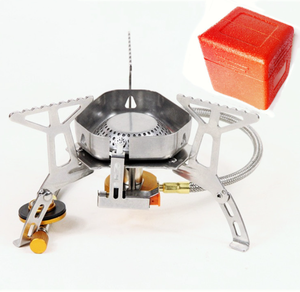 Recién llegado, estufa de Gas butano plegable portátil de tres cabezas, quemador de hierro a prueba de viento para cocinar al aire libre, viajes, Camping, Picnics - Product Image 4