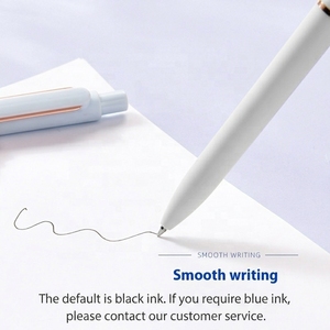 Penna Gel Personalizzata con Logo Colori Morandi Punta Bullet 0.5 mm Refill in Metallo Penna Pubblicitaria in Plastica Nera per Firma Articoli di Cancelleria Personalizzabili - Product Image 4