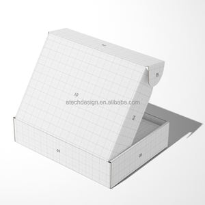 กล่องกระดาษลูกฟูกพับได้กล่องกระดาษลูกฟูกสีดำสำหรับใส่เสื้อผ้าเสื้อยืด - Product Image 2