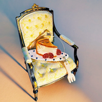 DOWELL En gros Pinces à cheveux en acétate design gâteau au pudding et squelette de poisson, accessoires capillaires uniques de style français pour femmes
