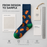 Chaussettes personnalisées OEM pour adultes, en polyester/nylon/coton/fibre de bambou/laine, résistantes aux déchirures, séchage rapide, sans couture, impression numérique 360°