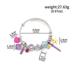 Wowei, gran oferta, grupo de chicas, creativo HUNTER, trío de música, amuleto de mercancía, pulsera de aleación de Metal galvanizado - Product Image 3