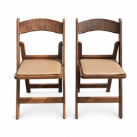 Chaise de jardin pliante empilable moderne en résine à effet bois, mobilier d'extérieur pour événements, chaises Wimbledon