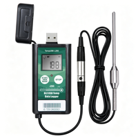 Registrador de Temperatura de Ultra Baja Temperatura TempU06 L200 de Tzone, Últimas Ventas, con Sonda de Temperatura Externa
