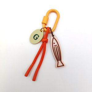 Porte-clés personnalisé multicolore, mousqueton portable en alliage de zinc pour l'extérieur, pendentif en PVC souple et acrylique comme accessoire pour clés et sacs - Product Image 3