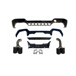 G01 aggiornamento X3M diffusore posteriore con tubo serie <span class=keywords><strong>X3</strong></span> nero lucido per <span class=keywords><strong>BMW</strong></span> - Product Image 2