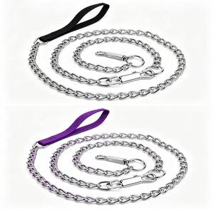 Superior Pet Suppliers Custom Metal Pet <b>Leash</b> Chew Resistant <b>Dog</b> Chain <b>Leash</b> Heavy Strong Pet <b>Dog</b> <b>Leash</b> with Soft Grip Handle - Product Image 3