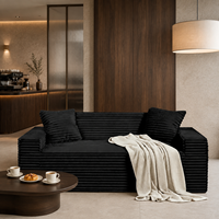 Canapé-lit modulaire moderne en forme de L, ensemble de canapés avec fonctionnalités réglables, revêtement en tissu, coussins rembourrés en éponge, dossier luxueux pour salon