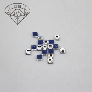 ASFA07 Square Hot Fix Shapes <b>Rhinestones</b> 3*3 MM Through Hot Fix Machine To Hotfix Crystal Apparel Decoration - Product Image 2