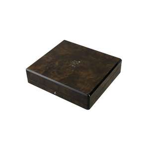 Caja de Té Rectangular de Madera Personalizada, Hecha a Mano, con 10 Compartimentos Divisores, de Bambú Natural sin Acabado, Marca DS, Modelo MDF - Product Image 5