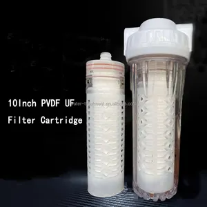 10'' PVDF Outside To Inside Hollow Fiber UF Membrane Cartridge Washable UF Filter For Water Treatment