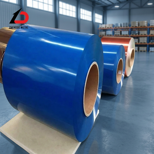 เหล็กม้วนเคลือบสี PPGI PPGL ของ Zhengde Metal ได้รับการรับรองมาตรฐาน ISO 9001 ความหนา 0.5 มม. ความกว้าง 1200 มม. สี JIS RAL  ลวดลายตามสั่ง สำหรับงานหลังคา - Product Image 1