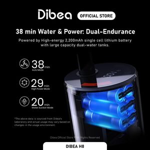Aspirateur sans fil OEM <span class=keywords><strong>DIBEA</strong></span> H8, aspirateur eau et poussière intelligent, laveur de sols pour le nettoyage domestique - Product Image 2