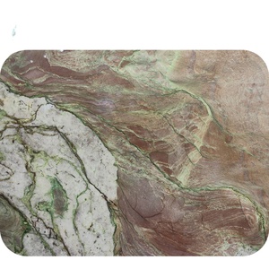 Bán Nóng Kích Thước Tiêu Chuẩn Vocano Fusion Quartzite Thạch Anh Đá Ngói Với Tĩnh Mạch Màu Xanh Lá Cây - Product Image 1