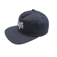 Custom Borduurlogo Flat Bill Ongestructureerd 5 Panel Cap Corduroy Katoenen Snapback Hoeden