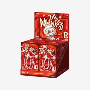 POPMART Authentic Labubu <span class=keywords><strong>the</strong></span> MONSTERS Series - Scatole a Sorpresa con Cordino Lungo, Ciondolo a Forma di Pallone da Calcio, Portachiavi Carino, Regalo Perfetto - Product Image 2