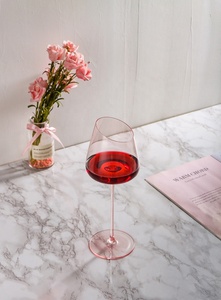 כוסות יין אדום גדולות שוליים מלוכסנים כוס יין עם גבעולים ארוכים שתיית כוסות יין קריסטל - Product Image 6