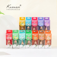 8ml Offre Spéciale voiture désodorisant sec fleur bouteille en verre avec corde Offre Spéciale Logo personnalisé suspendu désodorisant parfum voiture