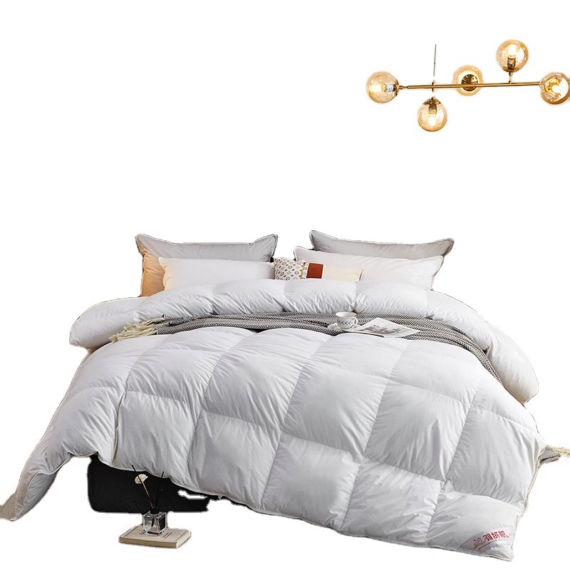 European Style Cotton Cover White Feather Goose Down Comforter