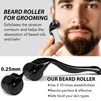 Vente en gros de cadeau de soins de toilettage de barbe avec logo personnalisé produits Kit de baume à l'huile de croissance de barbe ensemble de pousse de poils de barbe pour hommes