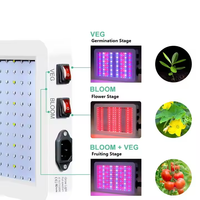 216 LED Grow Light Strip Volspectrum Wit Licht IP65 PVC 25W voor Indoor Hydroponische Plantenteelt VEG & BLOOM Modus