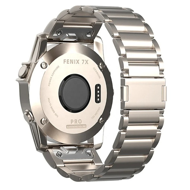 Wholesale Titanium Metal Watch Band for Garmin Fenix 7/Fenix 6/6Pro/Forerunner 93 Lightweight Magnetic Buckle QuickFit Connector