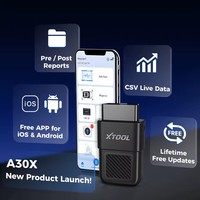 Lecteur de codes OBD2 bidirectionnel XTOOL A30X Bluetooth avec câble d'extension, 26+ fonctions, plus de 5000 voitures, mise à jour gratuite, PK A30M